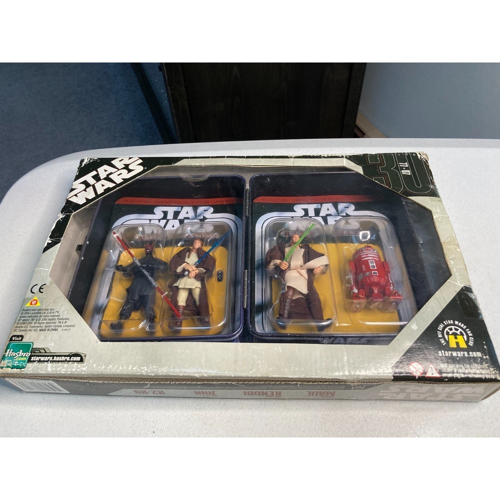 Star Wars Commemorative Tin Darth Maul Obi Wan Kenobi Qui Gon Jinn R2 R9 2006